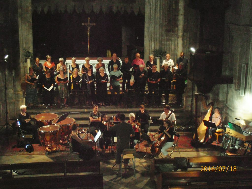 2016, cathédrale de Forcalquier, répétition avant concert